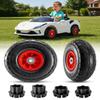 2-Pack 10"x3.5" Rubber Pneumatic Tire for Power Wheel Ride On Car, 10in Replacement Wheels with Bearings, Compatible with Electric Kids Vehicle, Alligator Ride On Car Wheel Upgrade view 1