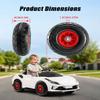 2-Pack 10"x3.5" Rubber Pneumatic Tire for Power Wheel Ride On Car, 10in Replacement Wheels with Bearings, Compatible with Electric Kids Vehicle, Alligator Ride On Car Wheel Upgrade view 2