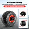 2-Pack 10"x3.5" Rubber Pneumatic Tire for Power Wheel Ride On Car, 10in Replacement Wheels with Bearings, Compatible with Electric Kids Vehicle, Alligator Ride On Car Wheel Upgrade view 3