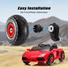 2-Pack 10"x3.5" Rubber Pneumatic Tire for Power Wheel Ride On Car, 10in Replacement Wheels with Bearings, Compatible with Electric Kids Vehicle, Alligator Ride On Car Wheel Upgrade view 4