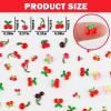 100 Pieces Tiny Cherry for Dollhouse Micro Resin Fruit Decor for Crafts Mini Things for Fairy Garden Micro Landscaping Decoration, Style 1 view 3