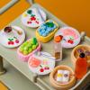 100 Pieces Tiny Cherry for Dollhouse Micro Resin Fruit Decor for Crafts Mini Things for Fairy Garden Micro Landscaping Decoration, Style 1 view 4
