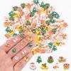 100 Pieces Tiny Christmas Decorations for Dollhouse Micro Resin Decor for Crafts Mini Things for Fairy Garden Micro Landscaping Decoration, Style 4 view 1
