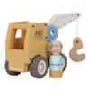 Little Dutch 2530 Wooden Car Crane - Yellow view 1