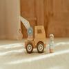 Little Dutch 2530 Wooden Car Crane - Yellow view 2