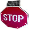 GTANND Octagonal Solar-Powered Stop Sign, Aluminum Reflective Flashing Stop Signs,Solar Led Stop Sign, Rustproof Traffic Road Warning Board,Stop Sign,Traffic Signs 60 * 60cm(24in) view 1