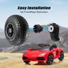 2-Pack 12"x4" Rubber Pneumatic Tire for Power Wheel Ride On Car, 12in Replacement Wheels with Bearings, Compatible with Electric Kids Vehicle, Alligator Ride On Car Wheel Upgrade view 4