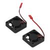 4985 1717 Brushless Motor Cooling Fan High Performance Aluminum Alloy Heat Sink Dual Fan Cooling System for 1/5 RC Car Upgrade Parts with Mounting Kit (Black) view 2