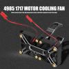 4985 1717 Brushless Motor Cooling Fan High Performance Aluminum Alloy Heat Sink Dual Fan Cooling System for 1/5 RC Car Upgrade Parts with Mounting Kit (Black) view 3