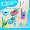 Vvinca walkie talkies Long Range for Kids 6 Pack Toys Ages 3-12 Boys Girls Superhero Toys, Including Spider Walkie Talkies 2 Pack, Rechargeable Walkie Talkie 4 Pack, Birthday Gifts view 2