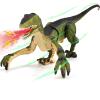 Aotrytion Remote Control Dinosaur Toys for Kids, Dinosaur Toys for Boys Big Walking Velociraptor Dino with Light Sound and Spray Stream Birthday view 1