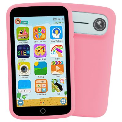 Kids Phone, Kids Smart Phone with 220+ Educational Games, 3.97" Touchscreen Learning Smart Phone Toy, 5MP Rear Camera, No SIM/Wi-Fi, Parental Controls, Rechargeable for Girls Ages 312