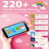 Kids Phone, Kids Smart Phone with 220+ Educational Games, 3.97" Touchscreen Learning Smart Phone Toy, 5MP Rear Camera, No SIM/Wi-Fi, Parental Controls, Rechargeable for Girls Ages 312 view 2