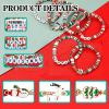 6 Pcs Christmas Bracelets, Merry Christmas Gifts Friendship Couple Jewelry for Women Teens Girl view 3