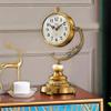 YWMLFZ Sitting Room Seat Clock Plated Copper Clock Pendulum Desk Table Table Sitting Clock view 2