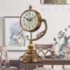 YWMLFZ Sitting Room Seat Clock Plated Copper Clock Pendulum Desk Table Table Sitting Clock view 3
