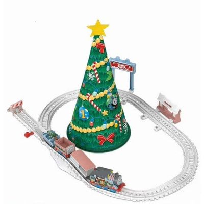 Motorized Thomas Engine, Christmas Train Set With Track & Tree, Thomas & Friends