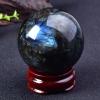 Crystal Gemstone Ball Figures with Stand, Crystal Ball Fortune Telling Ball for Feng Shui, Scrying and Decoration,Crystal ball-8cm view 3