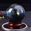 Crystal Gemstone Ball Figures with Stand, Crystal Ball Fortune Telling Ball for Feng Shui, Scrying and Decoration,Crystal ball-8cm view 4