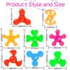 124 Pack Mini Fidget Spinners Bulk Toys for Kids 3 4 5 6 7 8 9 Party Favors Goodie Bags Stuffers Birthday Return Gifts Classroom Rewards Prize Box view 3