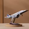 Concorde Model Airplane by Air France - 19.7 Inch with Lights and Rolling Wheels, Detailed Static Display for Home/Office Decor, Ideal Gift Aviation Enthusiasts(Normal) view 3