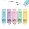 5Pcs Retractable Erasers, Cute Sliding Retractable Pencil Erasers with Heart Design for School, Office and Home Eraser Aesthetic Cute view 3