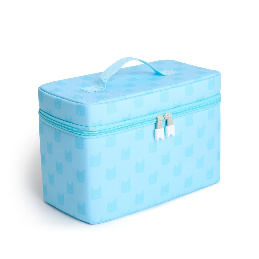 Tonies All-in-One Travel Bag - Sturdy Hard Case for Your Toniebox 2, Tonieplay Controller, Headphones, 2 Games, Charger, and 4 Figurines - Sky Blue