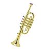 Beginner Trumpets Plastic Trumpet Wind Instrument With 4 Colored Keys For Early Developmental Music view 1