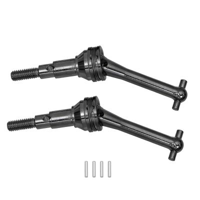 1/14 for mjx for Hyper Go Truck 14301 14302 14303 2Pcs Metal CVD Drive Shafts Dog Bone RC Car Upgrade Parts 14410(2Pcs Black)