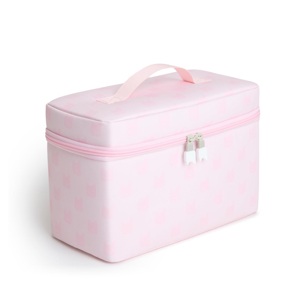 Tonies All-in-One Travel Bag - Sturdy Hard Case for Toniebox 2, Tonieplay Controller, Headphones, and 4 Figurines - Cloud Pink