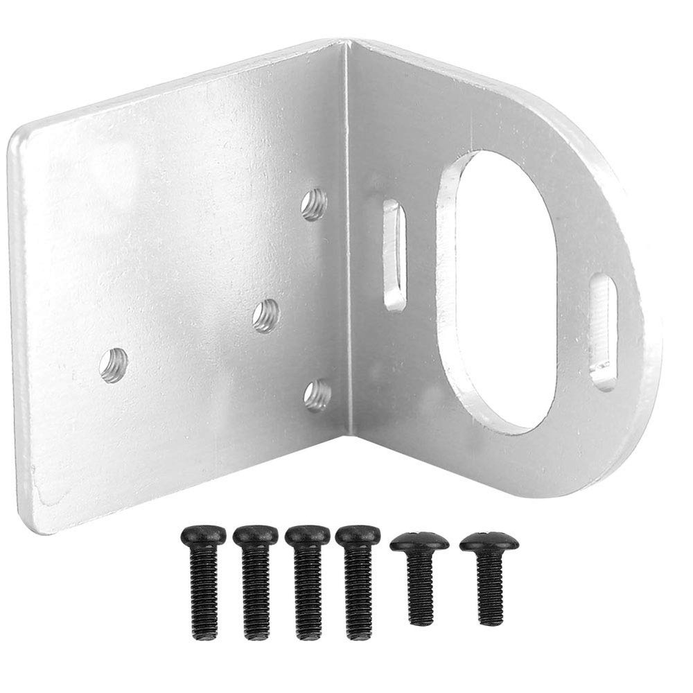 Klanata RC Motor Mounting Holder Adjustable Metal Bracket Seat Base for 540/3660/3650 Motors RC Car Motor Mount (Silver)
