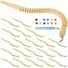 20 Pcs Kit Wooden Snakes Craft, Included Brushes 2 and Paint 12 Color, Kids Gift, DIY Fun Activity view 1