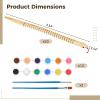 20 Pcs Kit Wooden Snakes Craft, Included Brushes 2 and Paint 12 Color, Kids Gift, DIY Fun Activity view 2