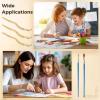 20 Pcs Kit Wooden Snakes Craft, Included Brushes 2 and Paint 12 Color, Kids Gift, DIY Fun Activity view 3