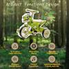Dinosaur Kids Tricycle for Rider, Toddlers Kid Trike Bike Big Wheel with EVA Wide Flash Wheels, Anti-Slip Pedals, Storage Basket, Music & LED Lights, Kids Bike for 3-6 Year Old Girls & Boys (Green) view 2