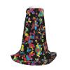 SHLXMDNZ Autism Awareness Puzzle Pieces Heart print Hooded Cape For Teenagers, Perfect cloak for Halloween and Theme Parties view 3
