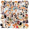 100PCS Funny Cartoon Haikyuu Waterproof Sticker for Water Bottles Cartoon Characters Stickers for Kids, Toddlers, Teens, Girls, Adults (Haikyuu) view 1