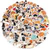 100PCS Funny Cartoon Haikyuu Waterproof Sticker for Water Bottles Cartoon Characters Stickers for Kids, Toddlers, Teens, Girls, Adults (Haikyuu) view 2