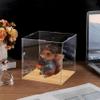 12mm high Wood Grain Display Boxs, countertop Display Box, Figure Model dust Boxs, Art Collection Box, Exquisite high-end Transparent (20x20x14in(Length x Width x Height)) view 3