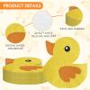 100 Pcs of Cute Yellow Rubber Duck Party Napkins Cute Duckie Themed Napkins Rubber Duck Party Supplies for Baby Shower Gender Reveal Kids Birthday One Lucky Duck Birthday Decorations view 4