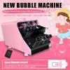 CKJJZY Commercial Bubble Machine Pro - Adjustable Angle (30-90) & Speed Control, 20,000+ BPM, Lightweight & Spill-Proof Design, Upgrade Bubble Blower for Outdoor Wedding Birthday (Pink Plug) view 2