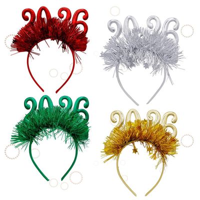 4PCS Christmas Headbands Christmas Hat Headwear