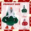 2 Pcs Desk Goose Outfits 7 Inches, Mini Desk Goose Clothes Hoodies 7 Inch Porch Geese Costume Clothing Accessories Magnetic Desktop Geese Statue Table Decor (Red & Green) view 2