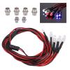 RC Model Drift Car LED Night Light High Brightness Stable Sturdy Durable 6 LED Light Kit for RC Car 1/8 to 1/10 Scale Remote Control Vehicles Axial Scx10 D90 Redcat Gen8 Hpi view 2