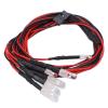RC Model Drift Car LED Night Light High Brightness Stable Sturdy Durable 6 LED Light Kit for RC Car 1/8 to 1/10 Scale Remote Control Vehicles Axial Scx10 D90 Redcat Gen8 Hpi view 4