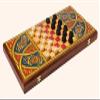 23.6 Inch Backgammon Asia Sets, 2 in 1 Premium Wooden Game Sets Including Checkers, and Backgammon for Adults view 3