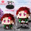 5 Anime Kill Demon-Themed Figures Building Set, 2IN1 Sitting&Standing Models Cute Popular Characters Slayer Micro Brick Head, Japanese Manga Merch Toy Decor Valentine's Day Gift for Fans(1140 Pcs) view 3