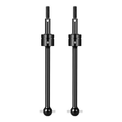 1Pair Steel Drive Shaft Universal Dogbone Compatible with 1 10 TT02B RC Buggy Car Front Rear Upgrade Parts Compatible with Various RC Models(Black)