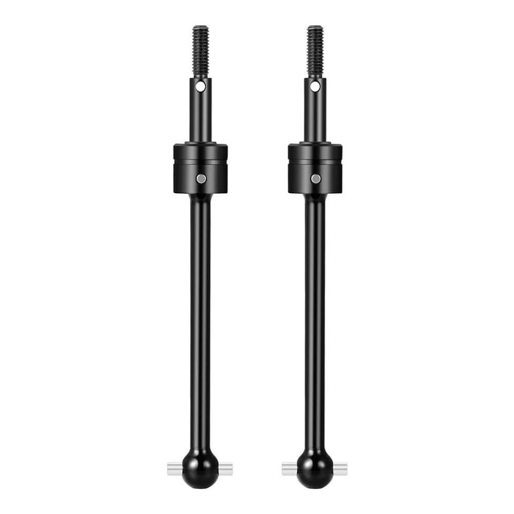 1Pair Steel Drive Shaft Universal Dogbone Compatible with 1 10 TT02B RC Buggy Car Front Rear Upgrade Parts Compatible with Various RC Models(Black)