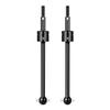 1Pair Steel Drive Shaft Universal Dogbone Compatible with 1 10 TT02B RC Buggy Car Front Rear Upgrade Parts Compatible with Various RC Models(Black) view 1